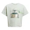 Adidas Originals (ps) Adidas X Star Wars The Mandalorian T-shirt Set 'green' In Gray
