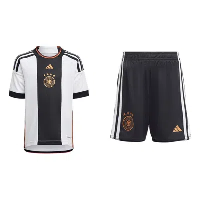 Adidas Originals (ps) Germany 22 Home Mini Kit 'white Black' In Multi