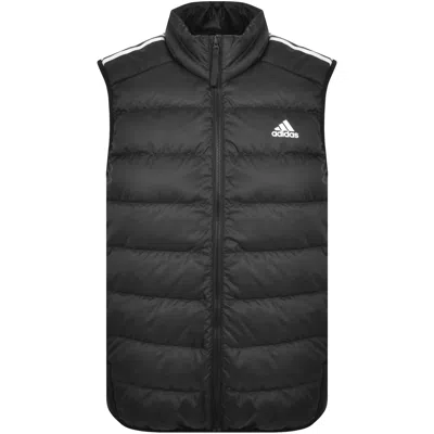 Adidas Originals Three-stripe Padded Vest In Black