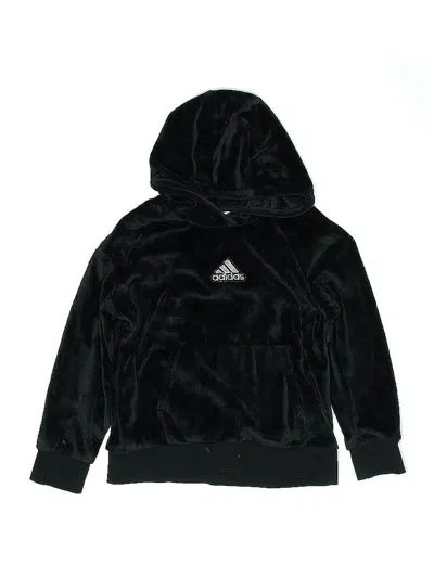 Pre-owned Adidas Originals Kids' Pullover Hoodie In Black
