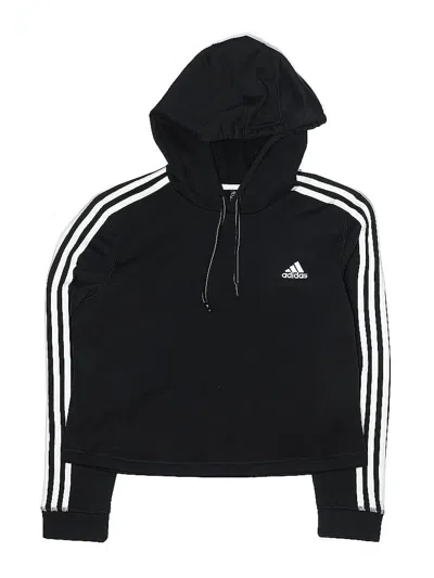 Pre-owned Adidas Originals Kids' Pullover Hoodie In Black