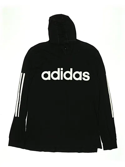 Pre-owned Adidas Originals Kids' Pullover Hoodie In Black