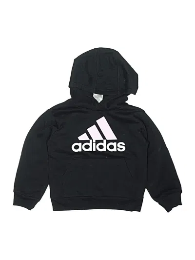 Pre-owned Adidas Originals Kids' Pullover Hoodie In Black