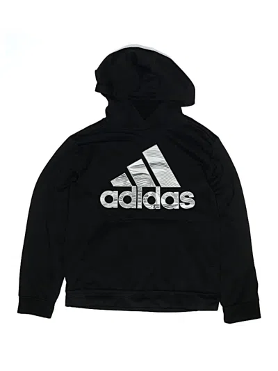 Pre-owned Adidas Originals Kids' Pullover Hoodie In Black