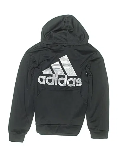 Pre-owned Adidas Originals Kids' Pullover Hoodie In Black