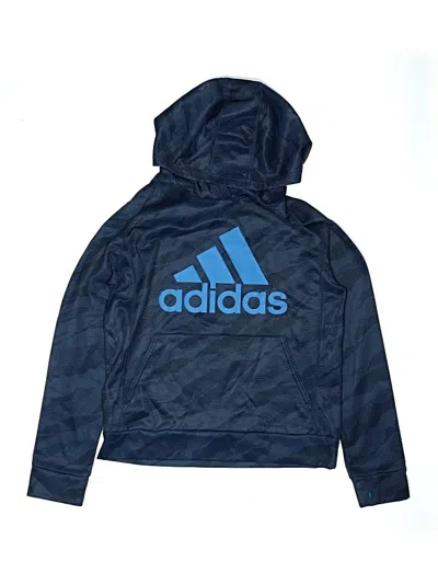 Pre-owned Adidas Originals Kids' Pullover Hoodie In Blue