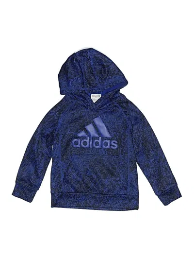 Pre-owned Adidas Originals Kids' Pullover Hoodie In Blue