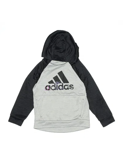 Pre-owned Adidas Originals Kids' Pullover Hoodie In Gray