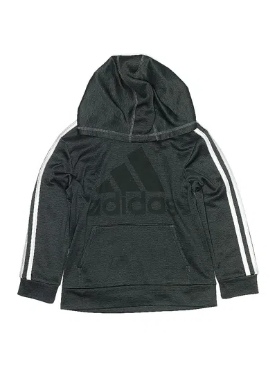 Pre-owned Adidas Originals Kids' Pullover Hoodie In Gray