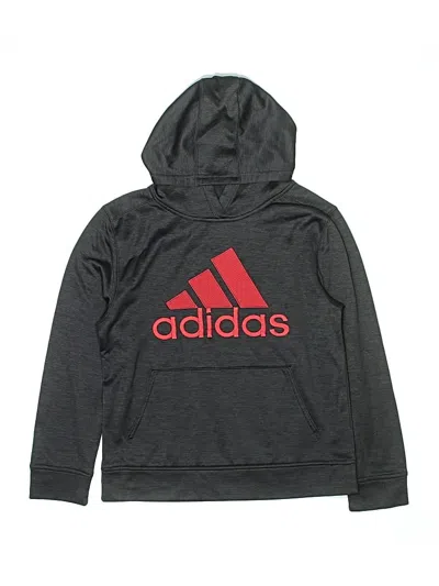 Pre-owned Adidas Originals Kids' Pullover Hoodie In Gray
