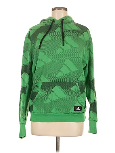 Pre-owned Adidas Originals Pullover Hoodie In Green