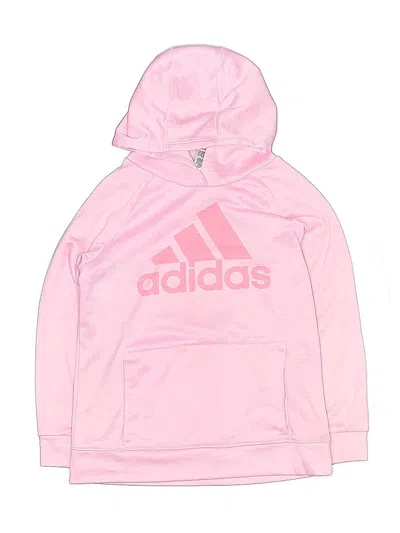 Pre-owned Adidas Originals Kids' Pullover Hoodie In Pink