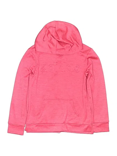 Pre-owned Adidas Originals Kids' Pullover Hoodie In Pink