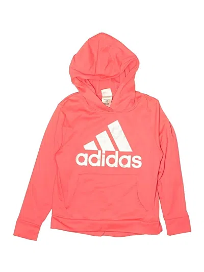Pre-owned Adidas Originals Kids' Pullover Hoodie In Pink
