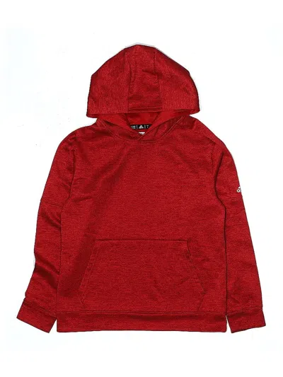 Pre-owned Adidas Originals Kids' Pullover Hoodie In Red