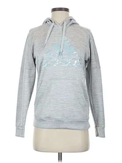 Pre-owned Adidas Originals Pullover Hoodie In Silver