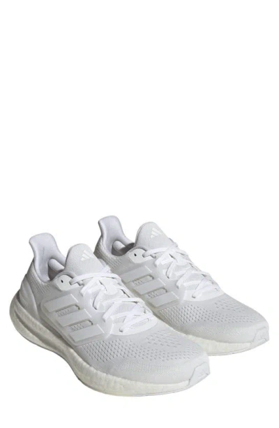 Adidas Originals Pureboost 23 Running Shoe In White/ White/ Black