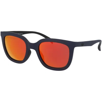 Adidas Originals Purple Plastic Sunglasses In Black