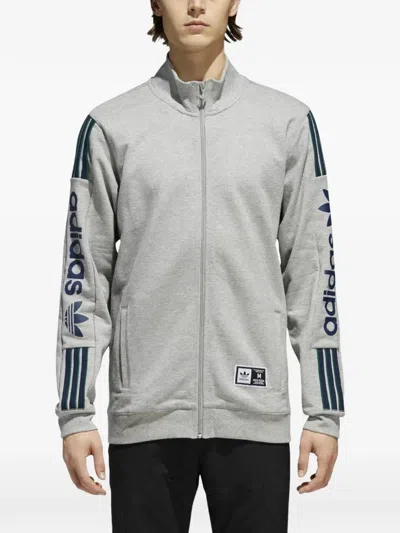 Adidas Originals Quarzo Zip Jacket In Gray