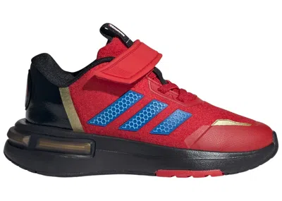 Pre-owned Adidas Originals Racer Marvel Iron Man Sneakers In Better Scarelet Red/bright Royal/gold Metallic