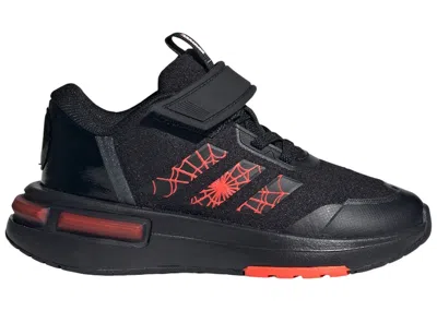Pre-owned Adidas Originals Racer Marvel Spiderman Sneakers In Core Black/solar Red