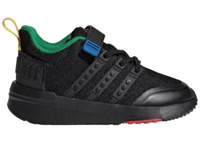 Pre-owned Adidas Originals Racer Tr21 And Top Strap Lego Sneakers In Core Black/green