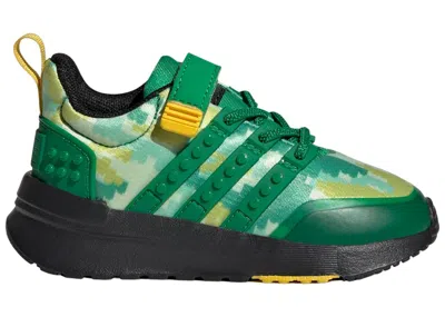 Pre-owned Adidas Originals Racer Tr21 And Top Strap Lego Sneakers In Green/core Black
