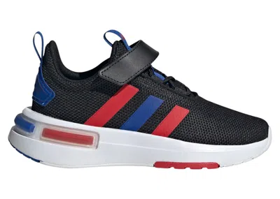 Pre-owned Adidas Originals Racer Tr23 Black Sneakers In Core Black/better Scarelet Red/royal Blue In Multi