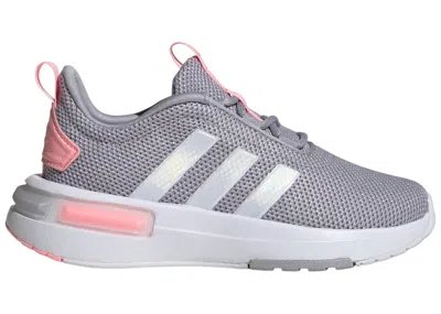 Pre-owned Adidas Originals Racer Tr23 Sneakers In Glory Grey/iridescent/pink Spark In Multi