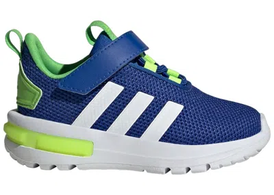 Pre-owned Adidas Originals Racer Tr23 Sneakers In Royal Blue/cloud White/lucid Lime