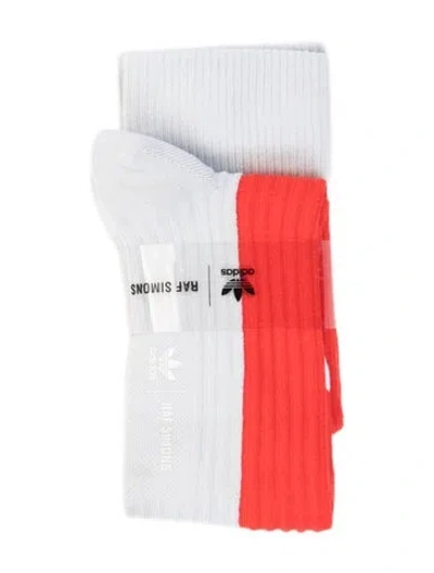 Pre-owned Adidas Originals Raf Simons X Adidas Socks In Blue/red