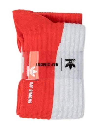 Pre-owned Adidas Originals Raf Simons X Adidas Socks In Red
