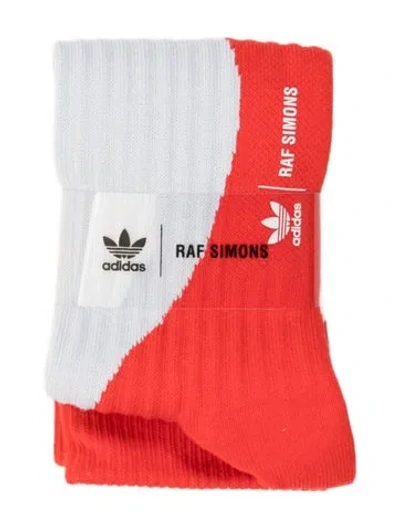 Pre-owned Adidas Originals Raf Simons X Adidas Socks In Red
