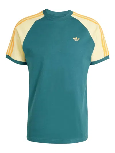 Adidas Originals Raglan Sleeves T-shirt In Green