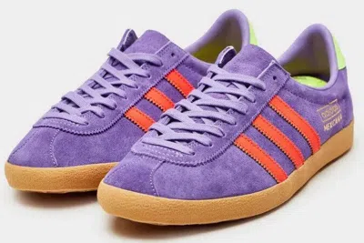 Pre-owned Adidas Originals Rare  Gazelle Suede Purple Ornge Gum Sole Samba Spezial Sneakers