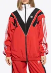 Adidas Originals Rasant Cut Line Track Jacket In Red