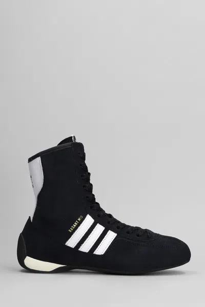 Adidas Originals Rasant Mid Sneakers In Black Suede