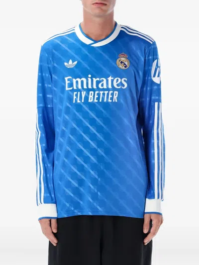 Adidas Originals Adidas Real Madrid 2025/2026 Long Sleeve Third Jersey 'blue Bird'
