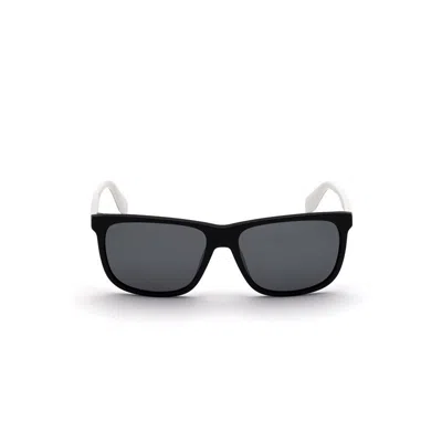 Adidas Originals Rectangle Frame Sunglasses In Black