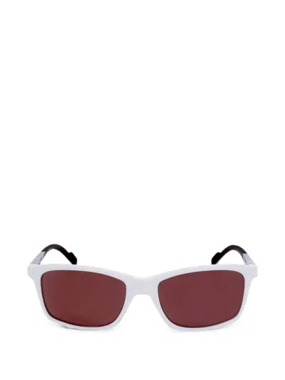 Adidas Originals Rectangle-frame Sunglasses In Brown