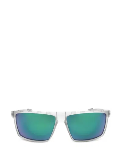 Adidas Originals Rectangle-frame Sunglasses In Red