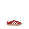 Adidas Originals Red Calf Leather Bos Taurus Low Top Sneakers In Multi