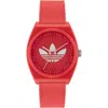 Adidas Originals Red Silicone Watch