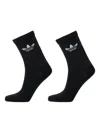 Adidas Originals Reflective Crew Socks (pack Of Two) In Black