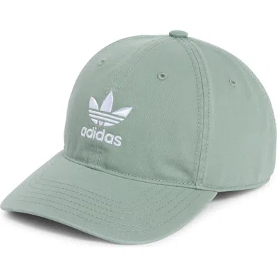 Adidas Originals Relaxed Snapback Cap In Green
