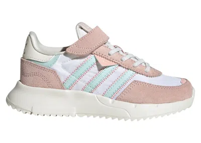 Pre-owned Adidas Originals Retropy F2 White Sneakers In Core White/halo Mint/sandy Pink