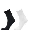 Adidas Originals Ribbed Logo-detail Socks (pack Of Two) In Multi