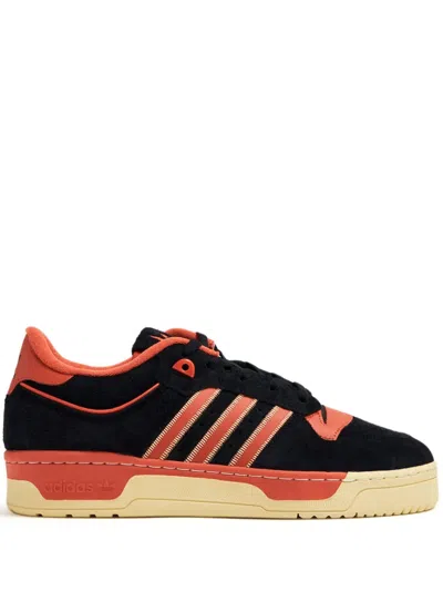Adidas Originals Rivalry 86 Lace-up Suede Sneakers In Cblack/prered/easyel