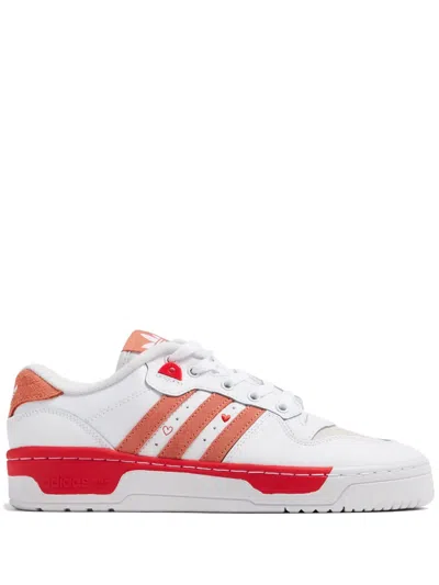 Adidas Originals Rivalry Low Leather Sneakers In White