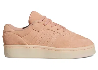 Pre-owned Adidas Originals Rivalry Low Lux (women's) Sneakers In Powder Coral/cream White